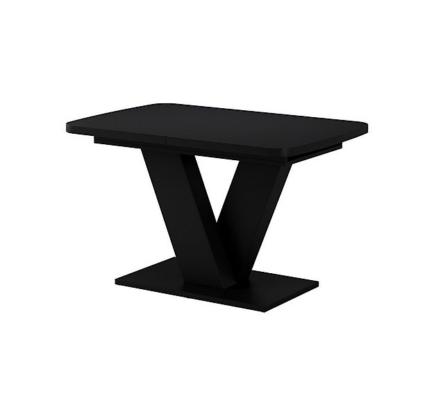 Vicco Esstisch Fenaro, Schwarz/Schwarz, 120 x 80 cm ausziehbar günstig online kaufen