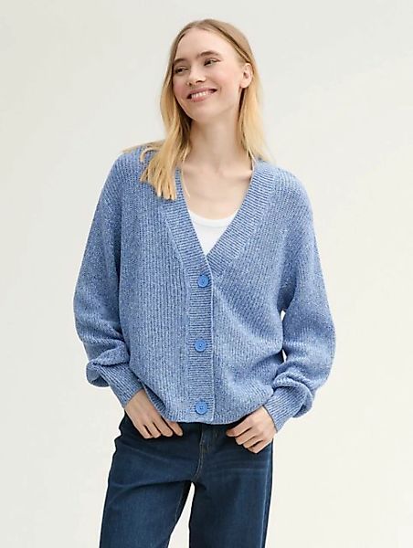 TOM TAILOR Denim Cardigan Strick Cardigan mit V-Ausschnitt günstig online kaufen