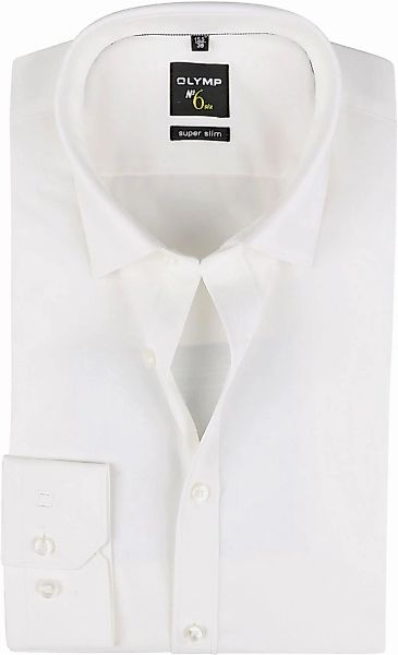 OLYMP No'6 six Hemd Skinny Fit Off-White - Größe 41 günstig online kaufen