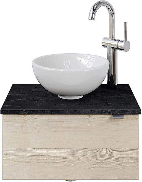 Saphir Waschtisch "Serie 6915 Waschschale mit Unterschrank für Gästebad, Gä günstig online kaufen