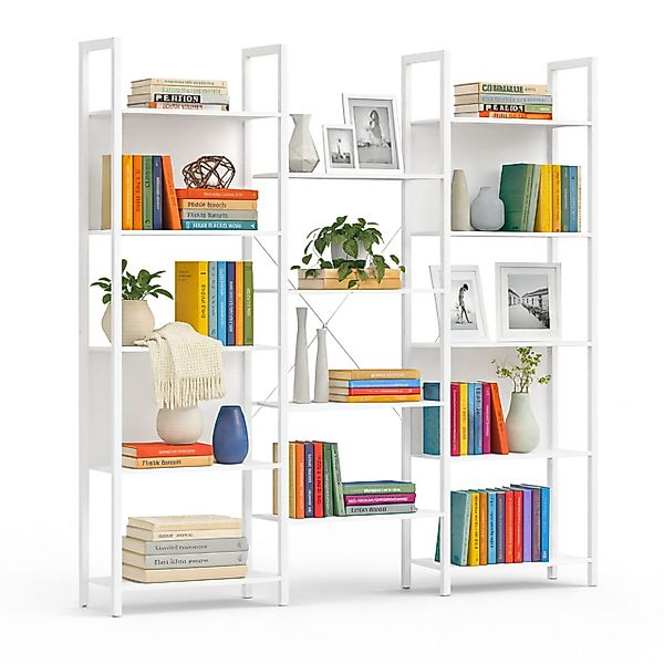 relaxdays Standregal Industrial Bücherregal 14 Ablagen, günstig online kaufen