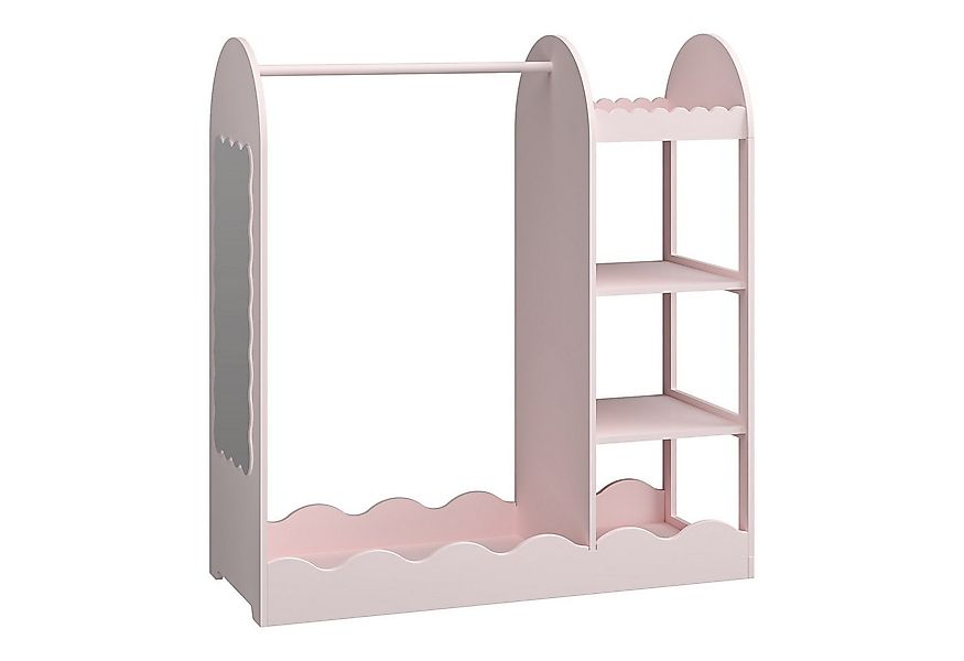 en.casa Garderobenständer, für Kinder »Vestnes« mit Spiegel 100x94x38 cm Co günstig online kaufen