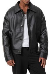 RedBridge Lederimitatjacke im Oversized-Look - Knopfverschluss, günstig online kaufen