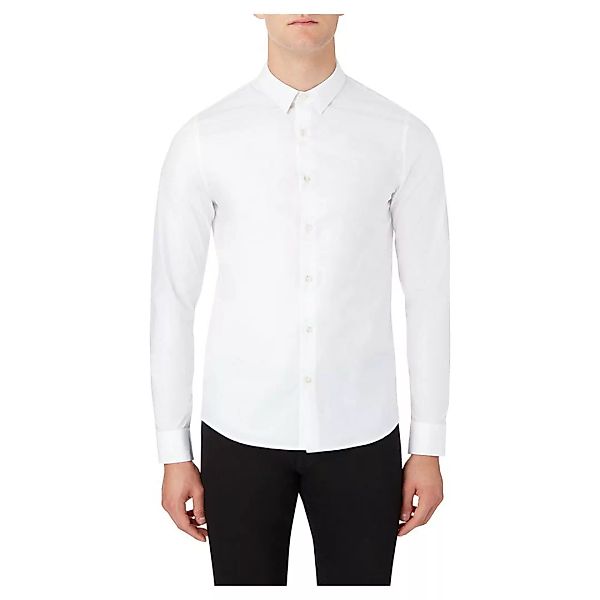 Calvin Klein Jeans Chest Logo Slim Stretch Langarm Hemd L Bright White günstig online kaufen