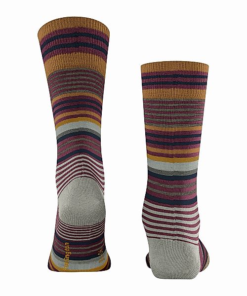 Burlington Stripe Herren Socken, 40-46, Rot, Streifen, Schurwolle, 21057-80 günstig online kaufen