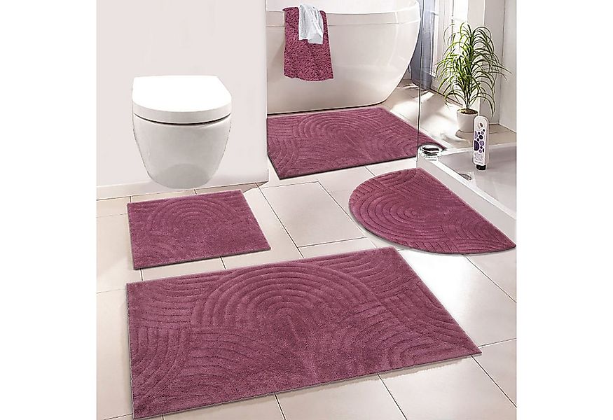 my home Badematte Juna, Badvorleger, Badezimmer Teppich, Zen, Scandi, Boho, günstig online kaufen