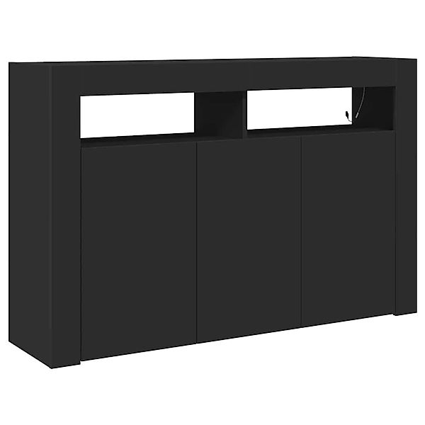 vidaXL Sideboard Schwarz 116 x 30 x 75 cm Holzwerkstoff 3333877 günstig online kaufen