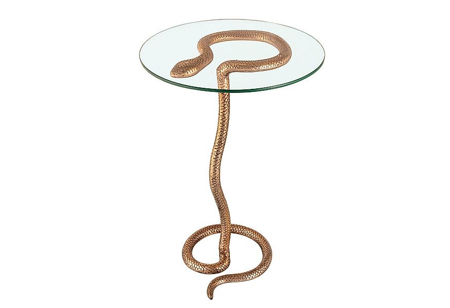 riess-ambiente Beistelltisch WILDLIFE SNAKE 65cm transparent / kupfer (Einz günstig online kaufen