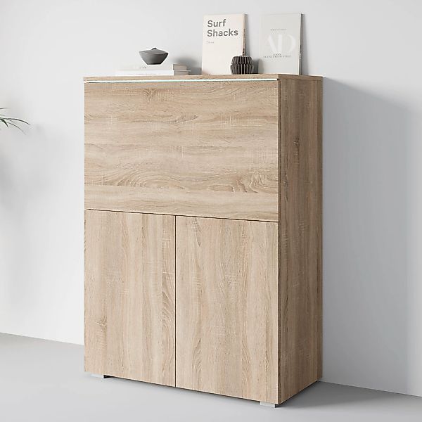 Home affaire PC-Schrank "Vera, Sekretär, Home-Office-Schreibtisch mit LED-B günstig online kaufen