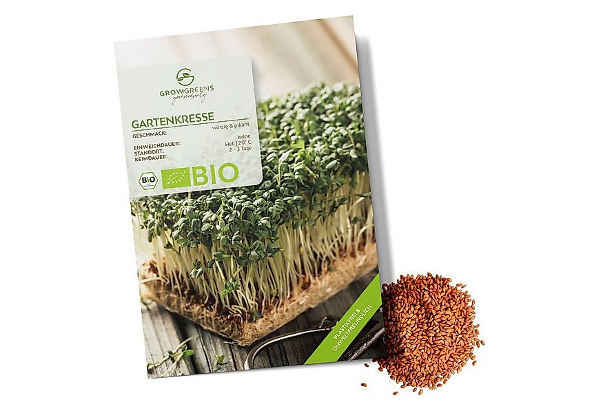 Growgreens Kräutersamen BIO Kressesamen - Küchenkräuter Saatgut aus bio. An günstig online kaufen