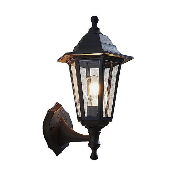 Lindby Außenwandlampe Nane, Laterne, seewasserfest, E27 günstig online kaufen