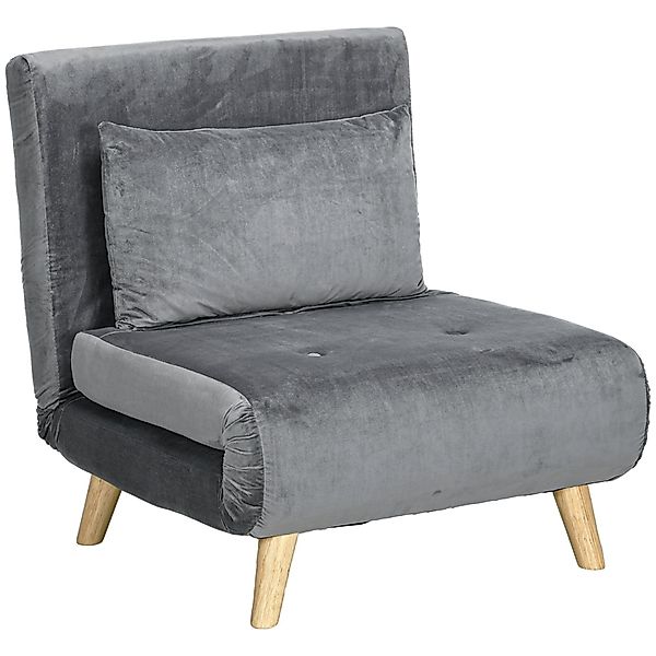 HOMCOM Sessel Schlafsessel Schlafsofa mit Kissen günstig online kaufen