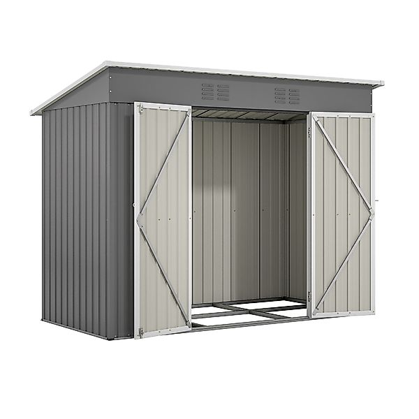 autolock Gerätehaus Gartenhaus Metallgerätehaus Gartenschuppen wetterfest, günstig online kaufen