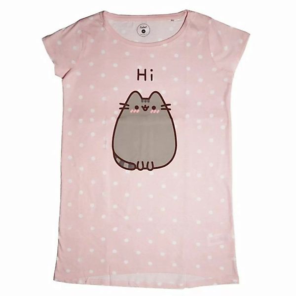 Pusheen Pyjamaoberteil Pusheen The Cat die Katze Damen kurzarm Schlafshirt günstig online kaufen