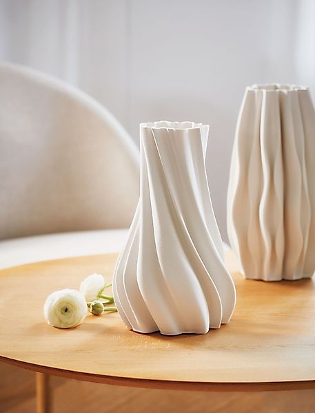 Frappee Vase - Plissee-Look günstig online kaufen