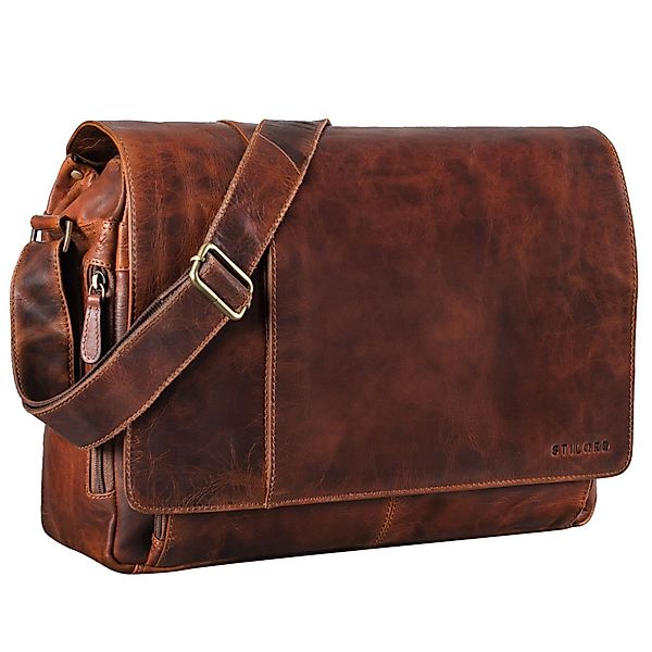 STILORD Laptoptasche "Elias" Echtleder Herren Umhängetasche günstig online kaufen