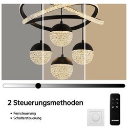 JDONG Pendelleuchte Dimmbar mit Fernbedienung 54W günstig online kaufen
