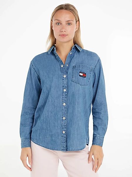 Tommy Jeans Jeansbluse "TJW CHAMBRAY BOYFRIEND SHIRT", mit dezentem Kontras günstig online kaufen