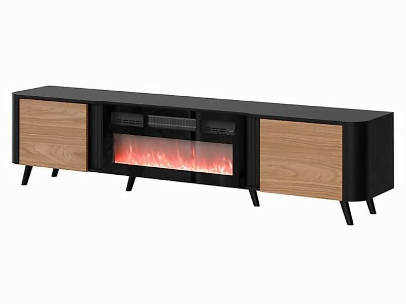 MIRJAN24 TV-Schrank Volare 200 EF mit Kamin (mit zwei Drehtüren) 200x39x49 günstig online kaufen