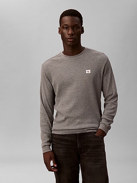 Calvin Klein Jeans Langarmshirt Mit Rundhalsausschnitt günstig online kaufen