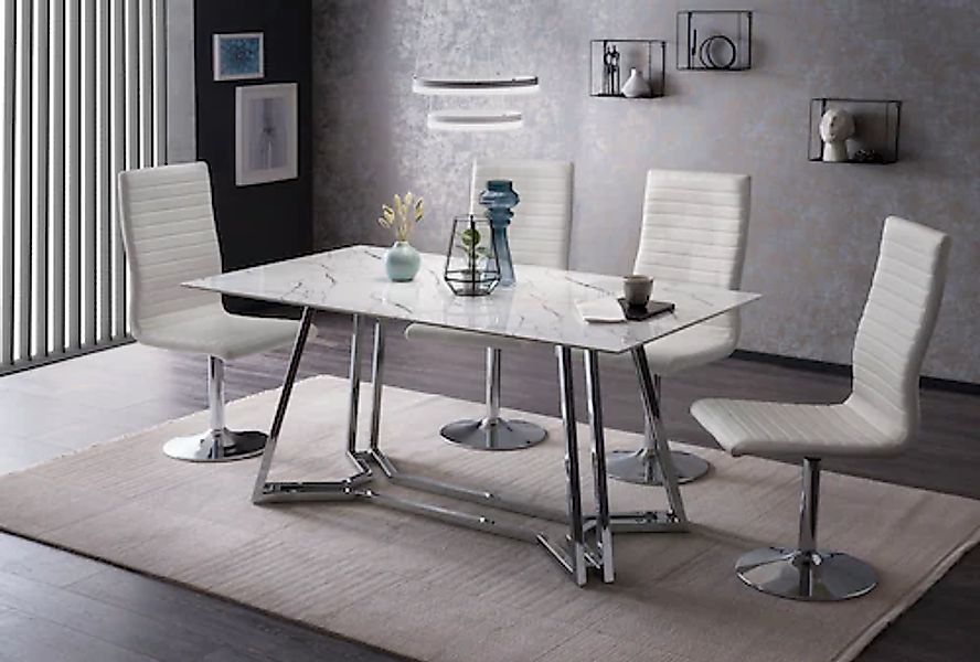 SalesFever Esstisch »Design Tisch für gemütliche Abende« Eleganz trifft Des günstig online kaufen