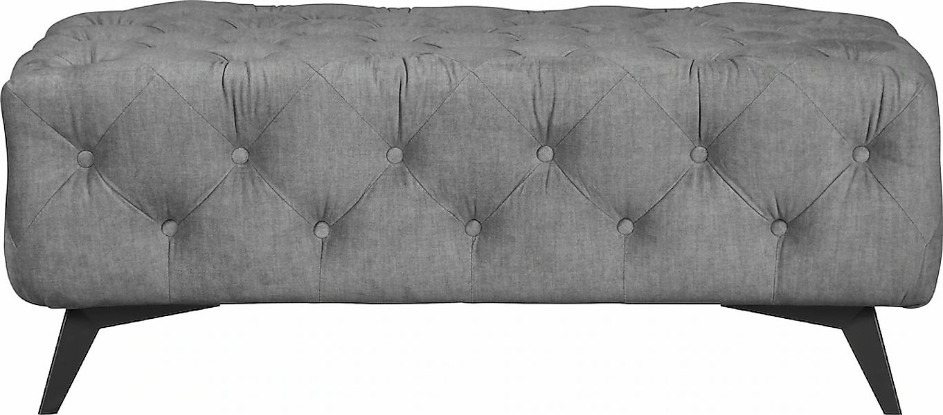 Home affaire Polsterhocker "Glynis" aufwändige Knopfheftung, moderne Cheste günstig online kaufen