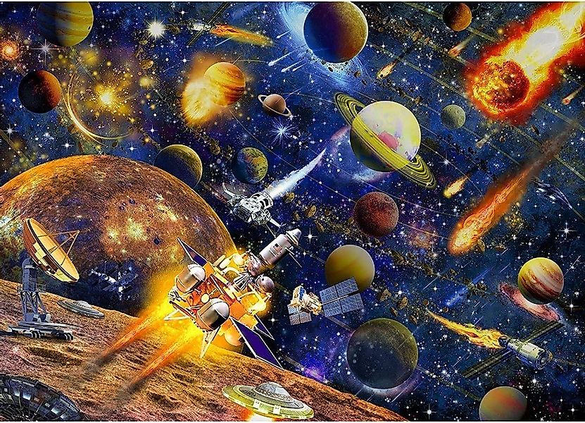 Huadada Puzzle SolarGalaxy 1000 Teile Puzzle Erw. 70x50cm, 1000 Puzzleteile günstig online kaufen