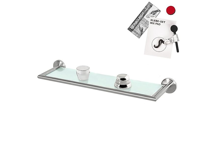 bremermann Wandregal Bad-Serie PIAZZA - Glasablage inkl. Klebeset, aus Glas günstig online kaufen