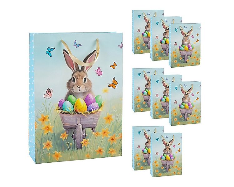 Idena Tragetasche Idena Bundle Geschenktasche Ostern Hase braun 25x34,5x8,5 günstig online kaufen