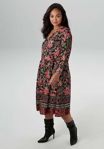 Aniston PLUS Blusenkleid aus weich fallender Viskose günstig online kaufen