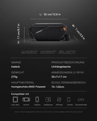 Inateck Gürteltasche 3,8 L Umhängetasche, Leichte günstig online kaufen