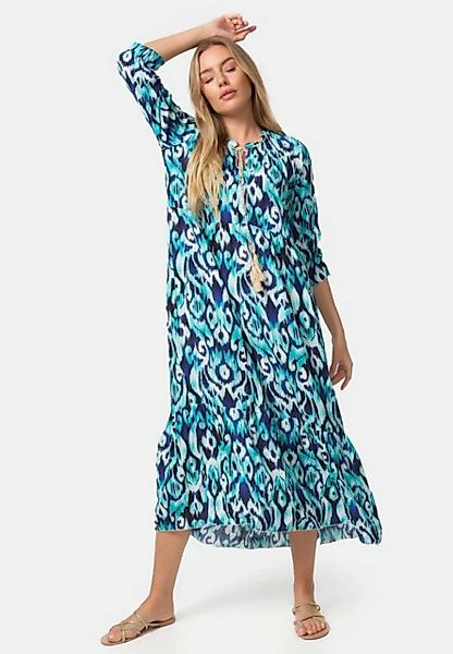 PM SELECTED Maxikleid PM-37 (Sommerkleid Jersey Strandkleid mit Muster in E günstig online kaufen