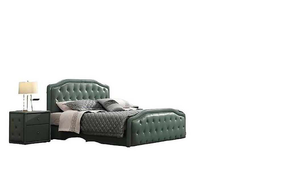 Xlmoebel Bett Großes Luxus-Doppelbett mit modernem Design und Chesterfield- günstig online kaufen