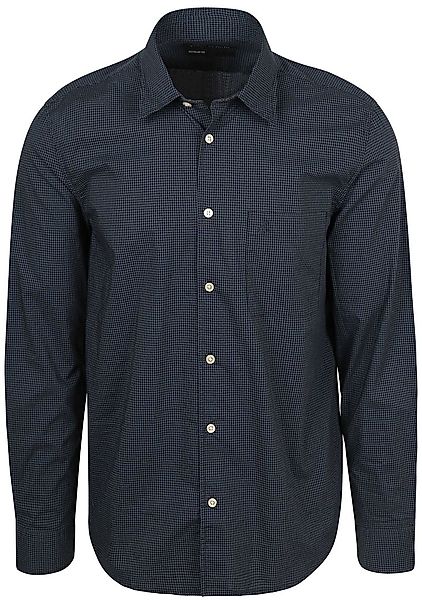 Marc O'Polo Hemd Kariert Vichy Dunkelblau - Größe M günstig online kaufen