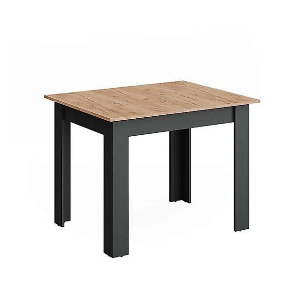 Vicco Esstisch Repose, Anthrazit/Goldkraft Eiche, 100 x 80 cm ausziehbar (1 günstig online kaufen