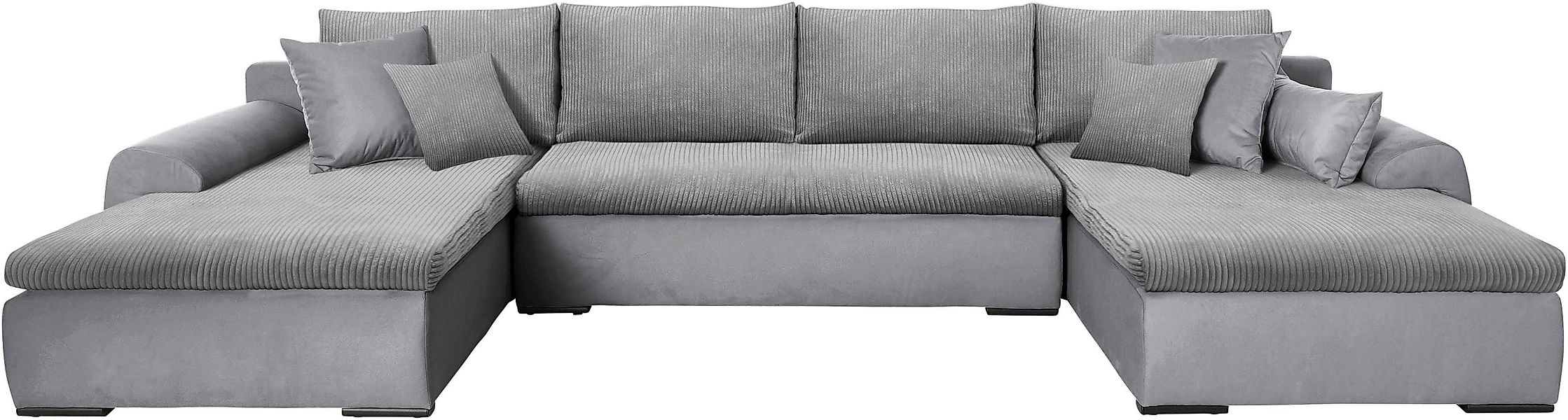 Home affaire Wohnlandschaft "Win U-Form" inklusive Bettfunktion und Bettkas günstig online kaufen