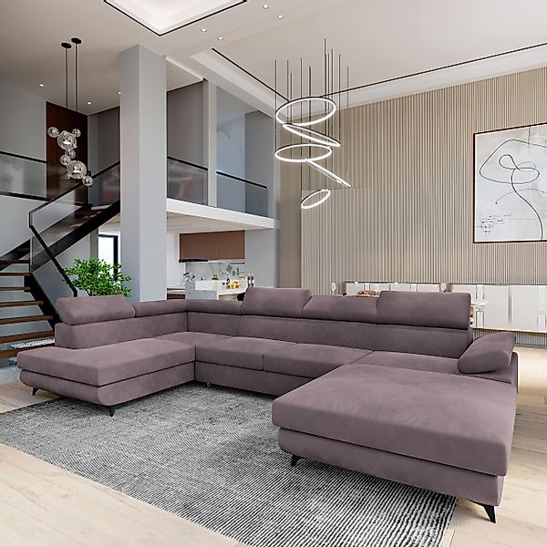 Masseno Ecksofa RUBANO mit Schlaffunktion U-Form, günstig online kaufen