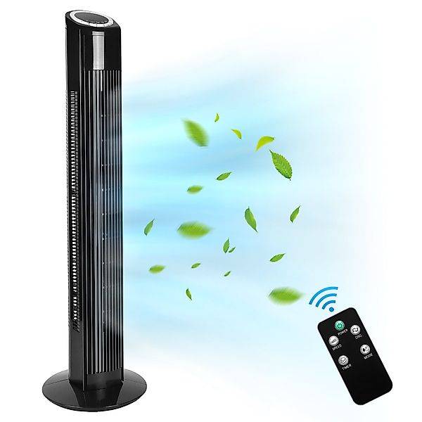 Nettlife Turmventilator mit fernbedienung leise 90° günstig online kaufen