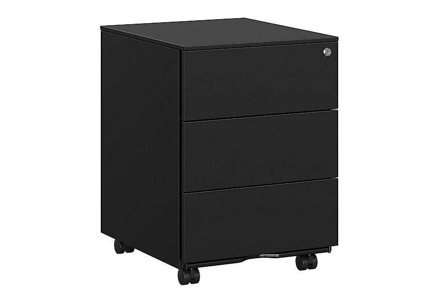 SONGMICS Rollcontainer Schubladenschrank, mobiler Aktenschrank, Metallschra günstig online kaufen