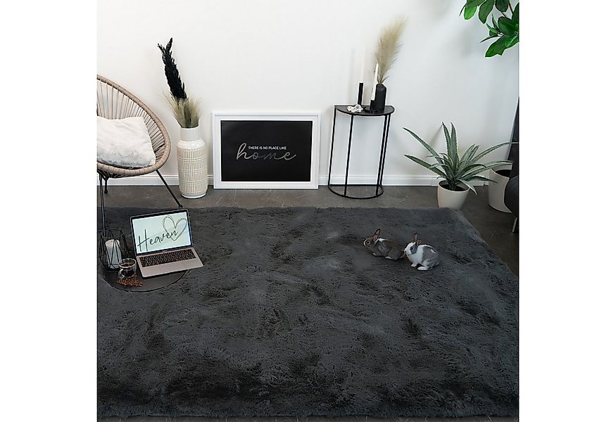 Consilio Concept Fellteppich Teppich Hasenfell Imitat HEAVEN Fell Hochflor günstig online kaufen