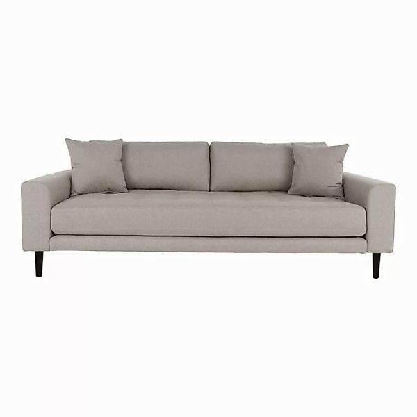 House Nordic 3-Sitzer Lido, in Grau, Stoff - 210x76x93cm (BxHxT) günstig online kaufen