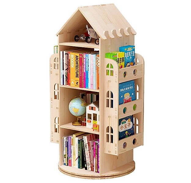 NUODWELL Bücherregal Drehbares Bücherregal 360 Grad, multifunktionale Stand günstig online kaufen
