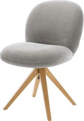 DELIFE Polsterstuhl Nube-Flex, Holzgestell kantig Natur günstig online kaufen