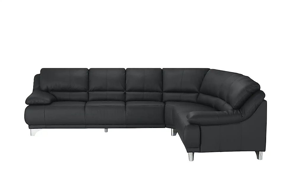 divanotti Ecksofa aus Echtleder Maranello ¦ schwarz ¦ Maße (cm): B: 295 H: günstig online kaufen