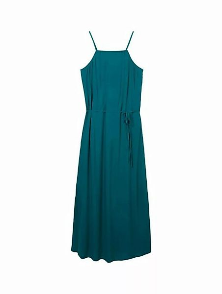 TOM TAILOR Denim Sommerkleid halterneck maxi dress, rough green günstig online kaufen