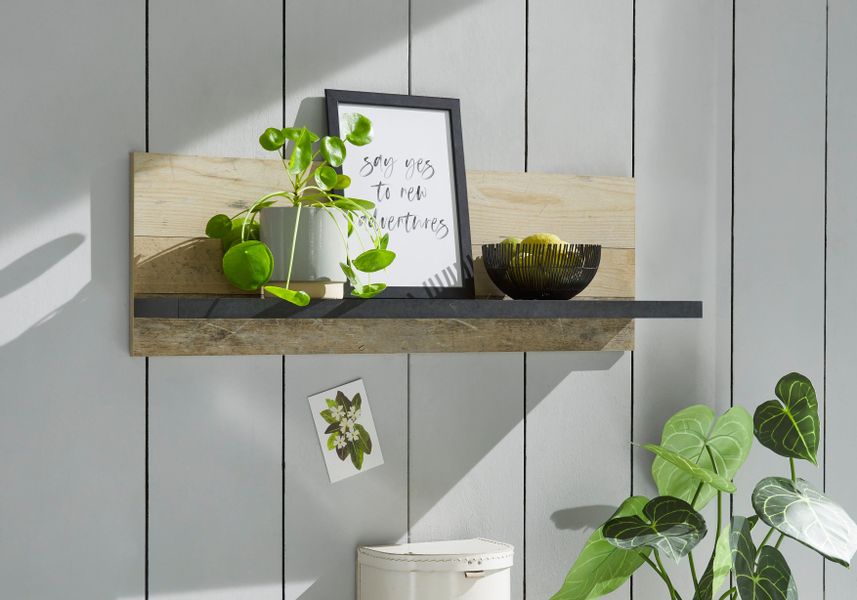Home affaire Wandregal "Sherwood" Breite 90 cm, in modernem Holz Dekor, 28 günstig online kaufen