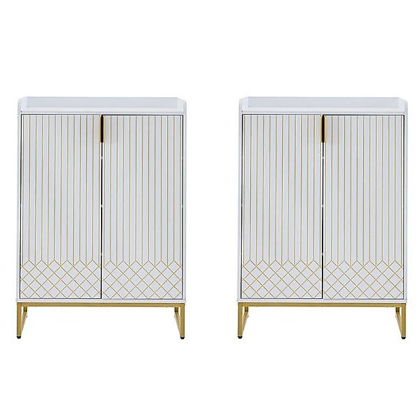 Gotagee Schuhschrank Schuhschränke 2-teiliges Set Flurschrank Sideboard Woh günstig online kaufen