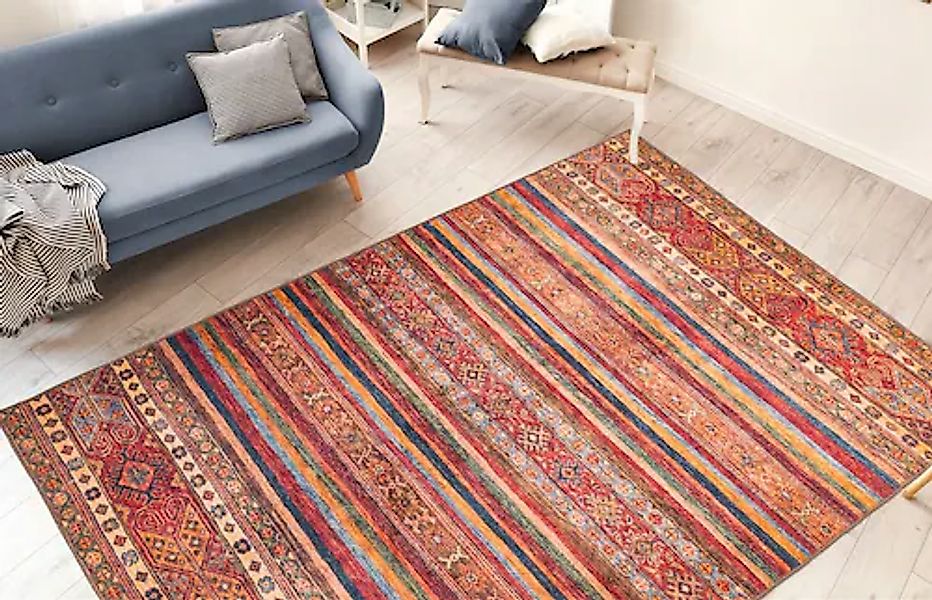 me gusta Teppich »Faye 725«, rechteckig, 6 mm Höhe, Flachgewebe günstig online kaufen