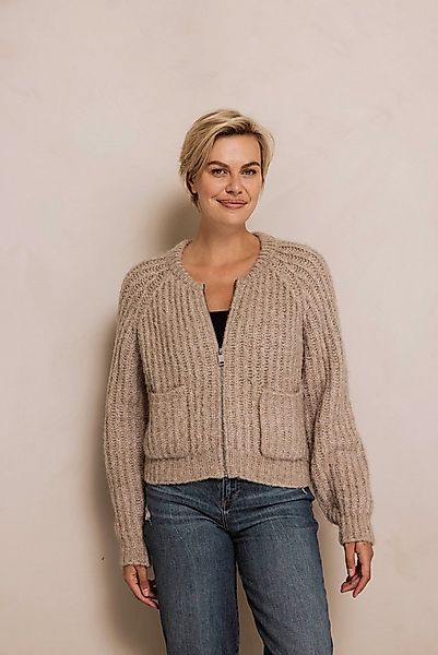 Zhrill Strickjacke ZHCORINNA mit Rippenstruktur, Reißverschluss vorn günstig online kaufen