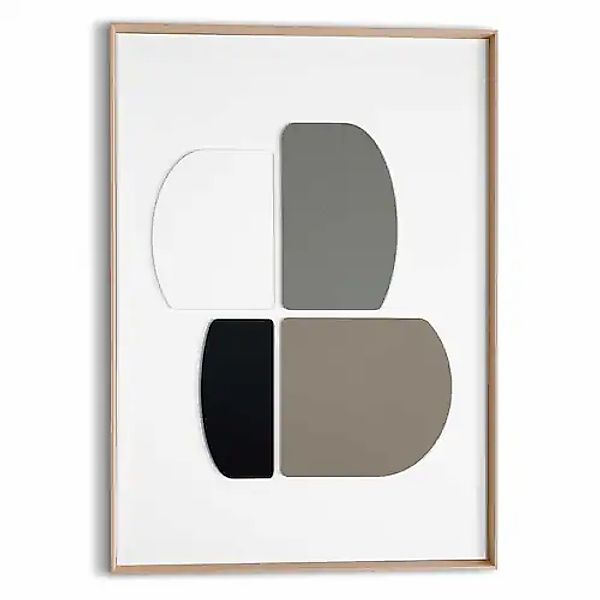 Reinders! Wandbild »Sculpted Silence« Wohnzimmer - Beige - MDF - Abstrakt - günstig online kaufen